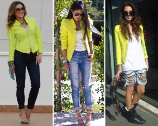 ZARA IS THE NEW BLACK - Chaqueta amarillo fluor zara 4.JPG
