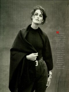 Vogue Italia November 1988: Michaela Bercu by Steven Meisel | the ...