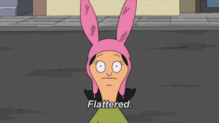 Louise flattered giphy.gif