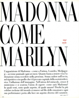 Vogue Italia February 1991 : Madonna by Steven Meisel | the 