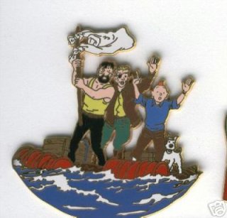 LARGE PIN TINTIN LOST ON SEA.jpg