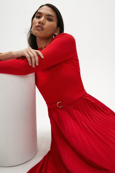 red-zip-turtle-neck-pleated-skirt-dress.jpeg