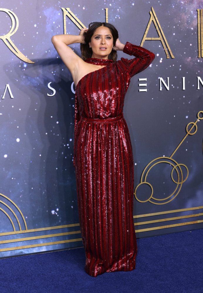 salma hayek in a shiny red gown at the eternals london premiere uk 2021 glamstyled 1.jpg