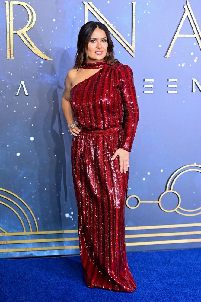 salma hayek in a shiny red gown at the eternals london premiere uk 2021 glamstyled 2.jpg