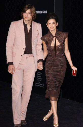 Tom Ford for YSL Cocktail Brown Dress AS Seen on Demi Moore 2.jpeg