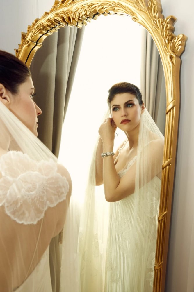 alexandra daddario in danielle frankel dress for wedding with andrew form 2022 4.jpg
