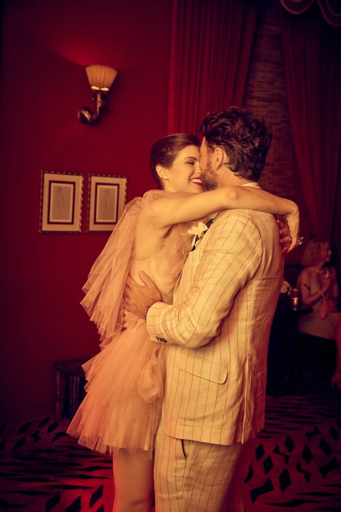 alexandra daddario in danielle frankel dress for wedding with andrew form 2022 22.jpg