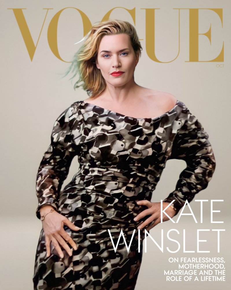 US Vogue October 2023 : Kate Winslet by Annie Leibovitz | the Fashion Spot