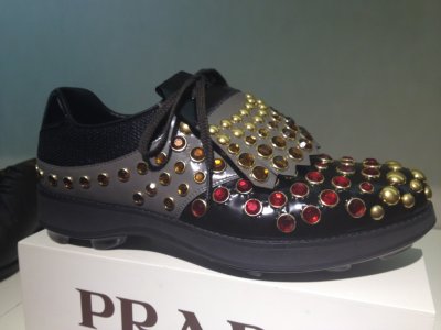 Prada 2012 Spring kiltie golf shoe with rhinestones.jpg