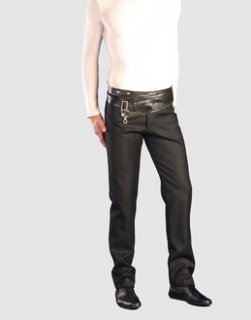 Les Hommes $564 wool pants with leather applications.jpg
