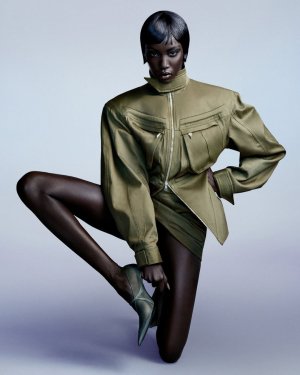 Sculptural, imposing, divine- @anokyai is the ultimate Alien Goddess for Mugler.@anokyai wears...jpg