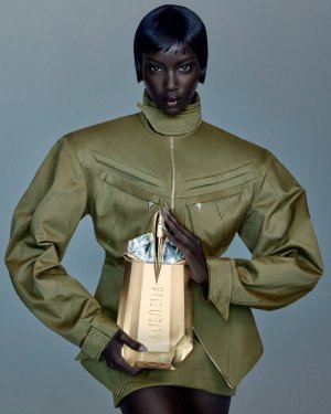 Sculptural, imposing, divine- @anokyai is the ultimate Alien Goddess for Mugler.@anokyai wears M.jpg