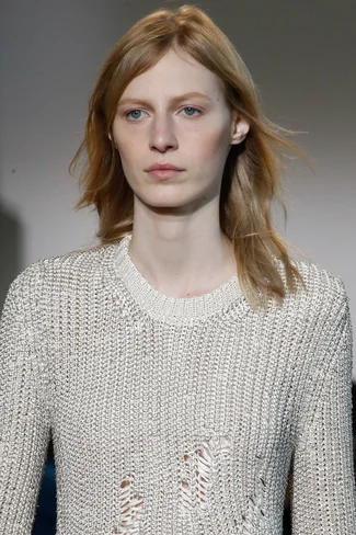 Calvin Klein 2016 Spring knit silk & metal distressed runway sweater 2.webp
