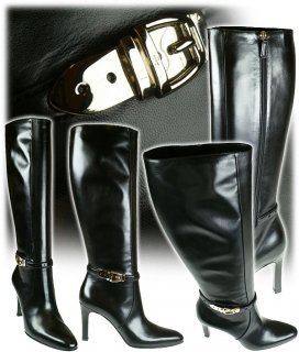 gucci black gold buckle boots.jpg