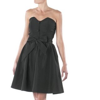 Luella Strapless Trapunto Stitch Dress - Ebony.jpg