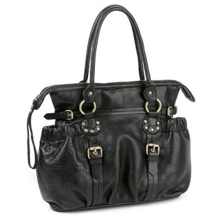Cynthia Rowley Pebbled Leather Pouchy Satchel.jpg
