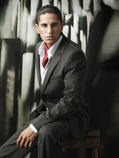 Lempicka, pinstripe suit.JPG