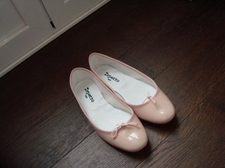 Repetto rose patent flats.JPG