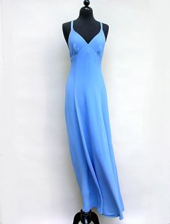 1970's Ossie Clark Blue Moss Crepe Gown-$845.jpg