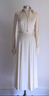 1970's Ossie Clark Cream Moss Crepe Back Tie Dress-$720.jpg