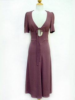 1970's Ossie Clark Dusty Plum Moss Crepe 40's Inspired Dress-$1885.jpg