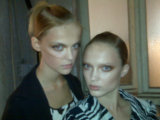 Naty Chabanenko Viktoriya Sasonkina Women Management Blog Missoni Spring 2009 backstage.jpg