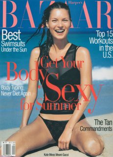 US Harper's Bazaar May 1998 : Kate Moss by Patrick Demarchelier 