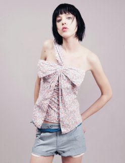 Eucalyptus flower one shoulder top pixiemarket com.jpg