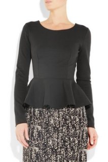 Stella McCartney stretch cotton-blend peplum top image via net-a-porter.jpg